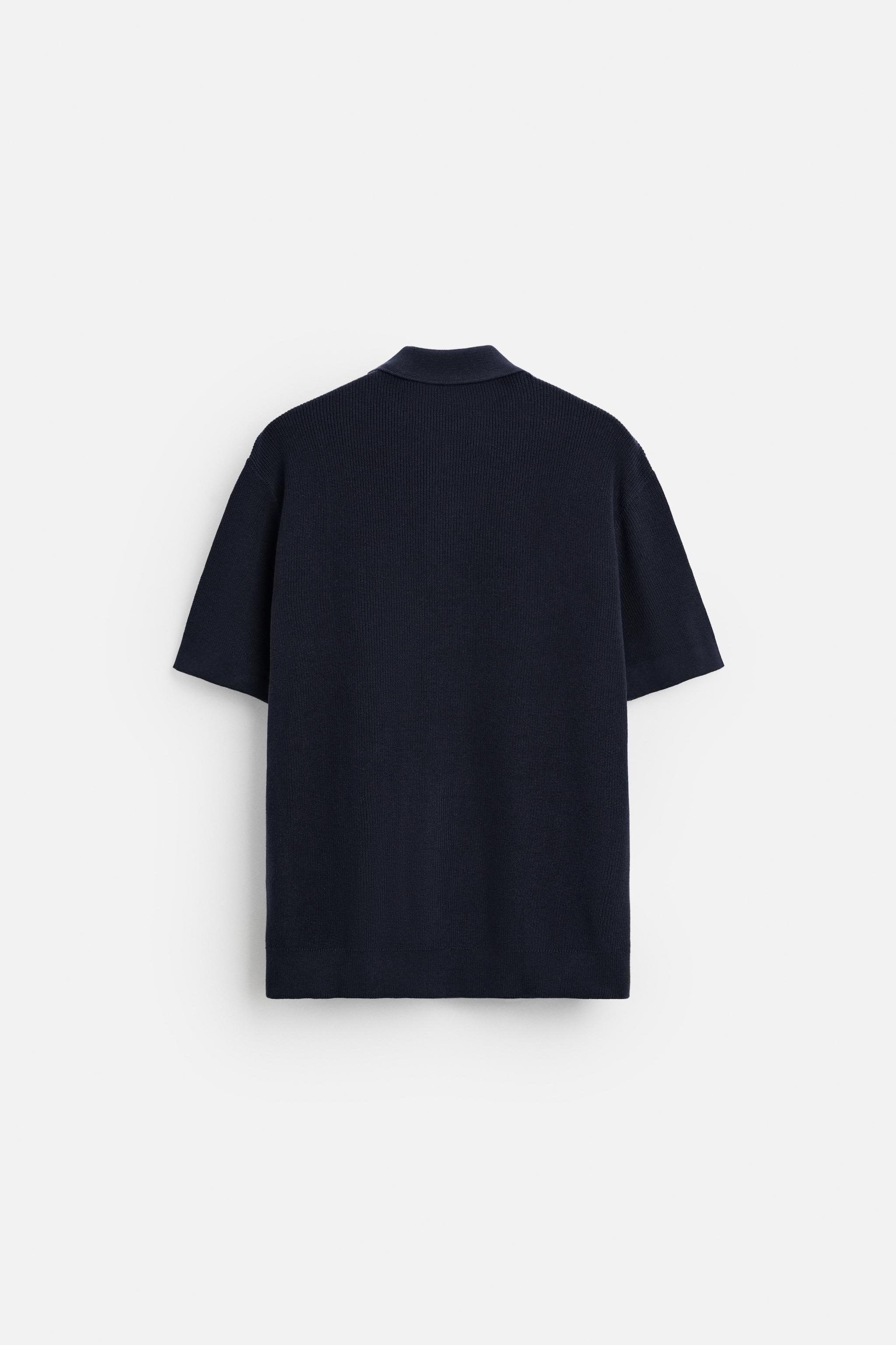 パールニットジッパーポロシャツ - エクリュ | ZARA Japan / 日本