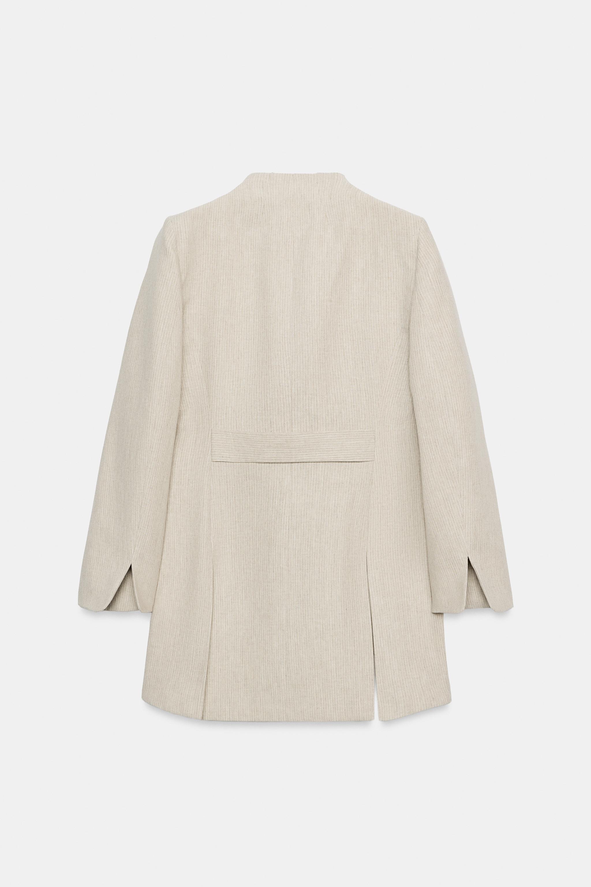 ZW COLLECTION ÇİZGİLİ UZUN BLAZER - Görsel 7