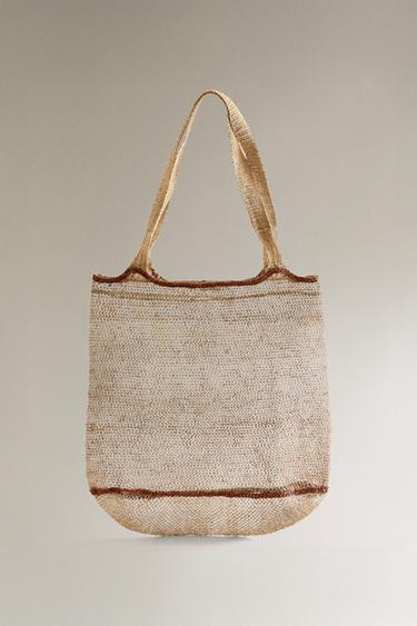 WOVEN MESH BAG - Light beige by Zara - Image 0