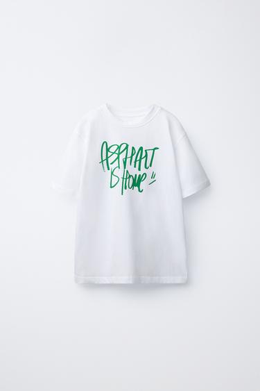 GRAFFITI PRINT T-SHIRT - White by Zara - Image 0