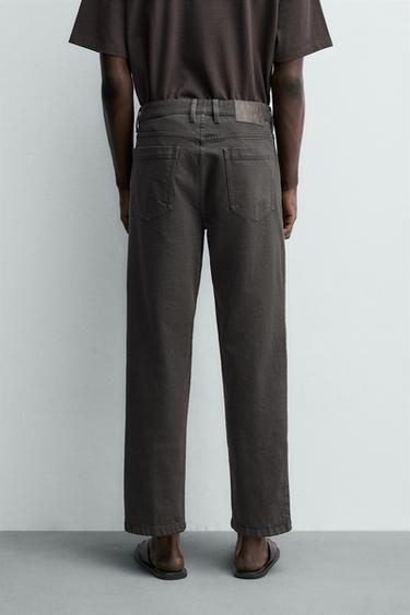 STRAIGHT-LEG TROUSERS - Brown by Zara - Image 2