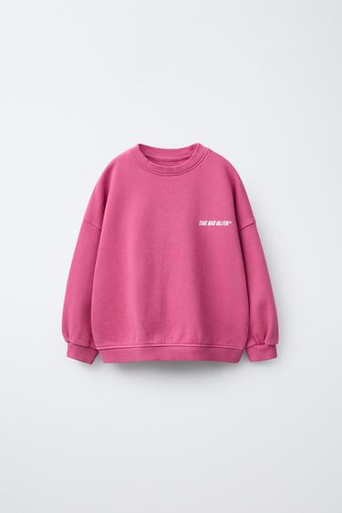 Zara KIRJA JA TRÜKIPILDIGA DRESSIPLUUS - Fuksia