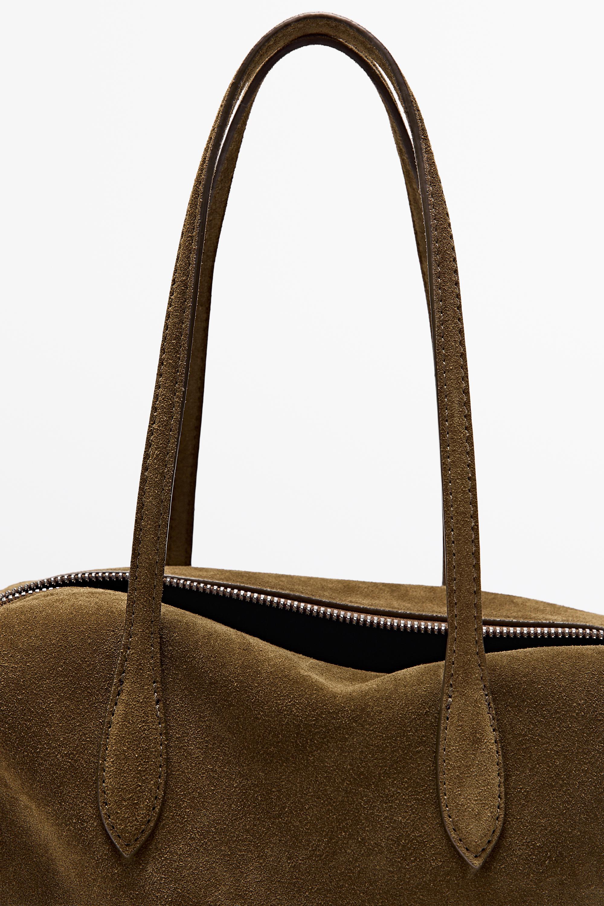 Mini-sac cartable en croûte de cuir