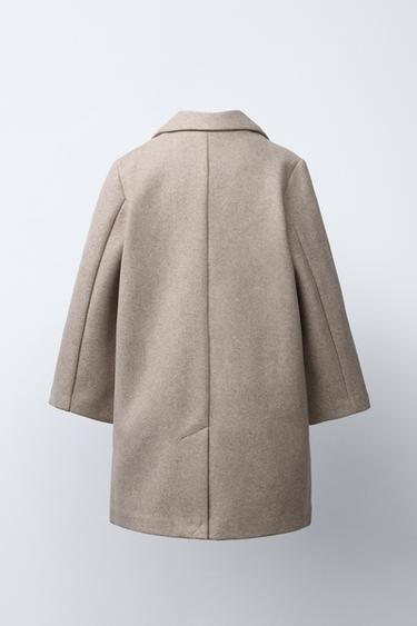 BASIC WOOL COAT - Light beige de Zara - Image 3