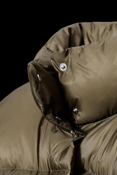 SHORT WATER-REPELLENT WINDPROOF PUFFER JACKET - Khaki by Zara