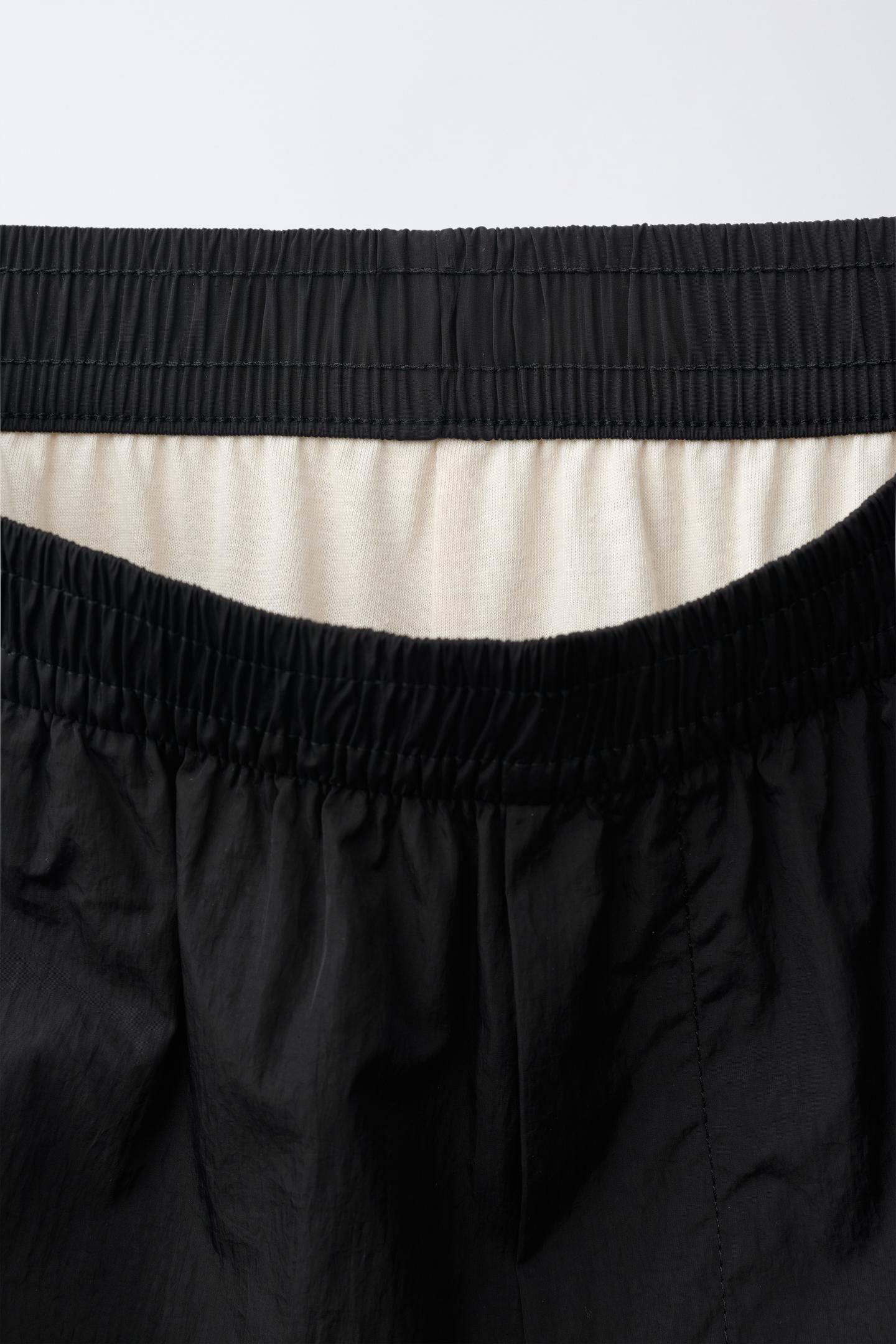 Детские брюки Zara Combined Nylon, цвет: Чёрный — фото 3