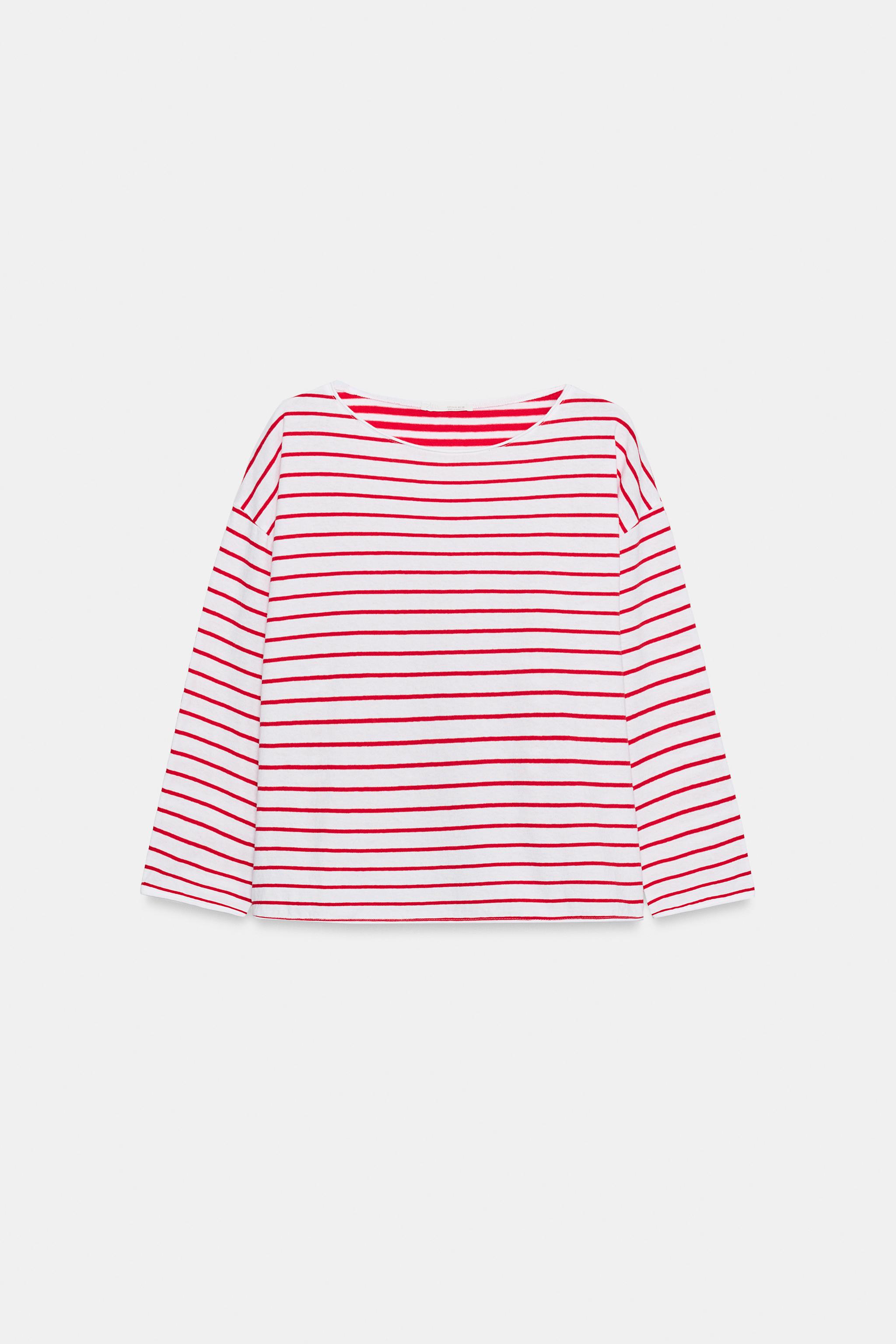 ÇİZGİLİ RUSTİK T-SHIRT - Görsel 9