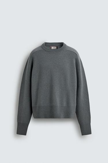 JERSEY ESTRUCTURA CON LANA SAMUEL DE SABOIA X ZARA - Gris de Zara