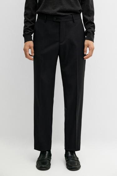 100% wool suit pants — Black 2