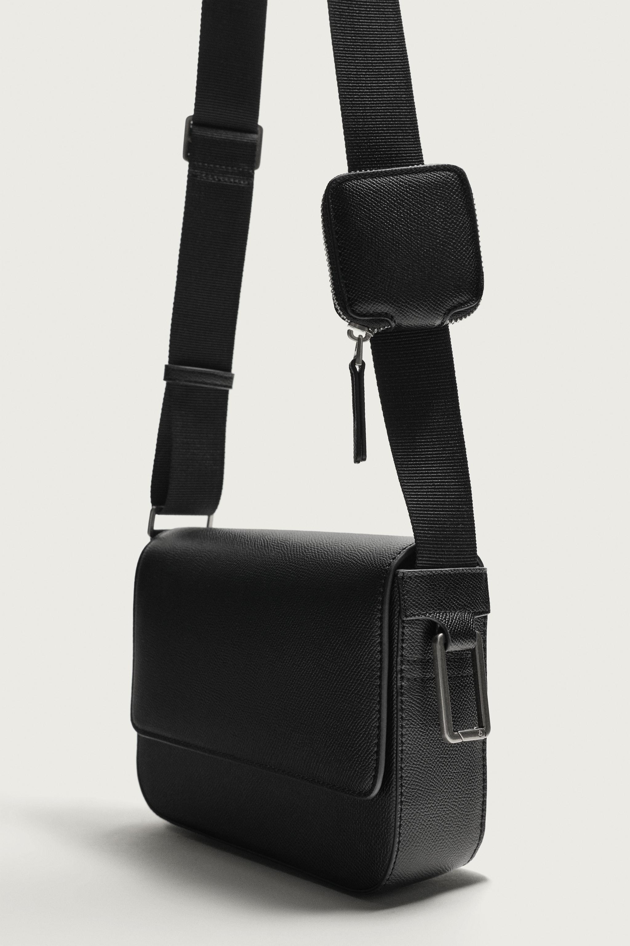 Мужские сумки Zara TEXTURED FLAP CROSSBODY — фото 5