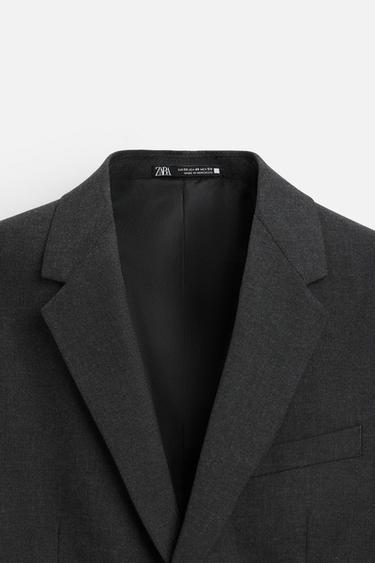 VESTE DE COSTUME CONFORT - Gris anthracite de Zara - Image 8