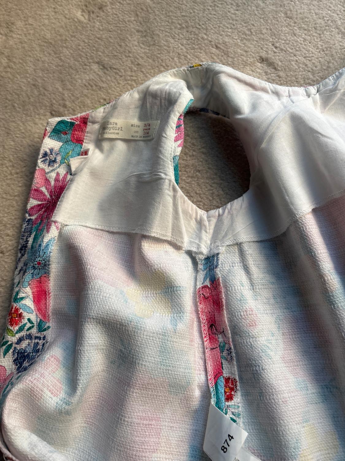 FLORAL TEXTURED WEAVE DRESS - Image 3