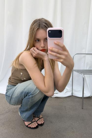 TOP RIB BOTONES - Oliva de Zara