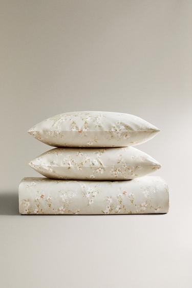 FLORAL PRINT DUVET COVER - Green by Zara - Image 0