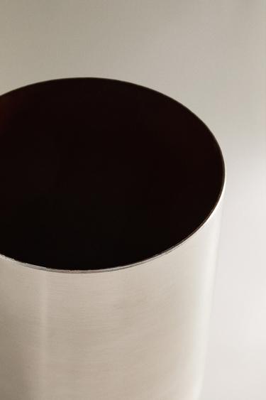 METAL BATHROOM STORAGE JAR - Silver by Zara - Image 2