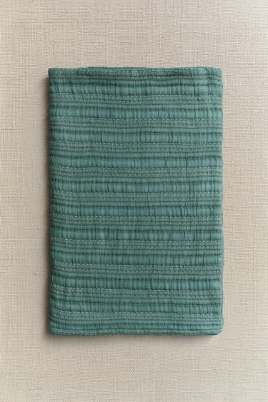 COTTON MUSLIN THROW - Aquamarine by Zara - Image 5