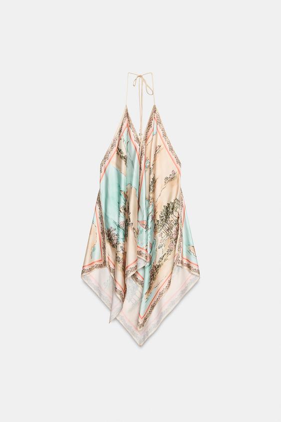 ZW COLLECTION ASYMMETRIC SATIN DRESS - Multicoloured by Zara - Image 0