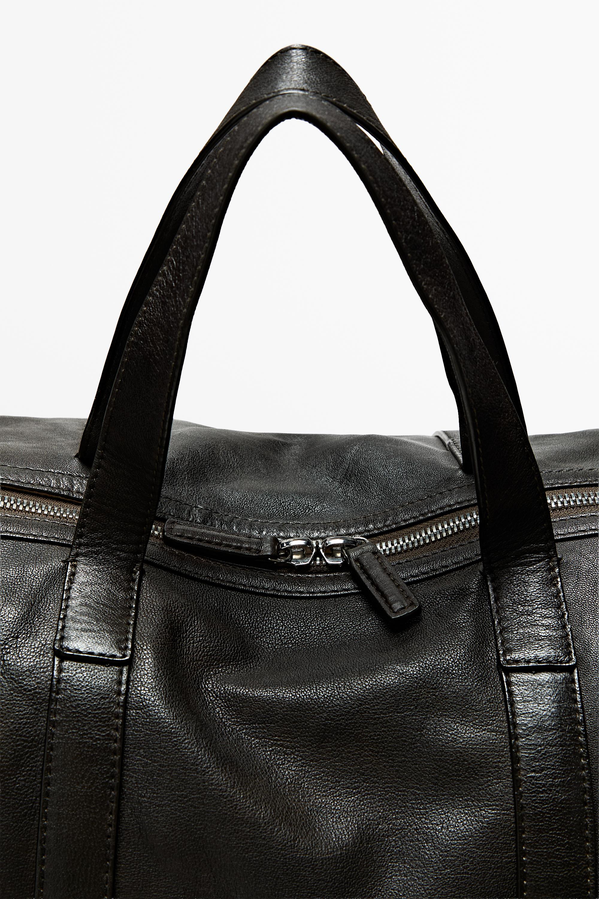 Sac sport en cuir nappa