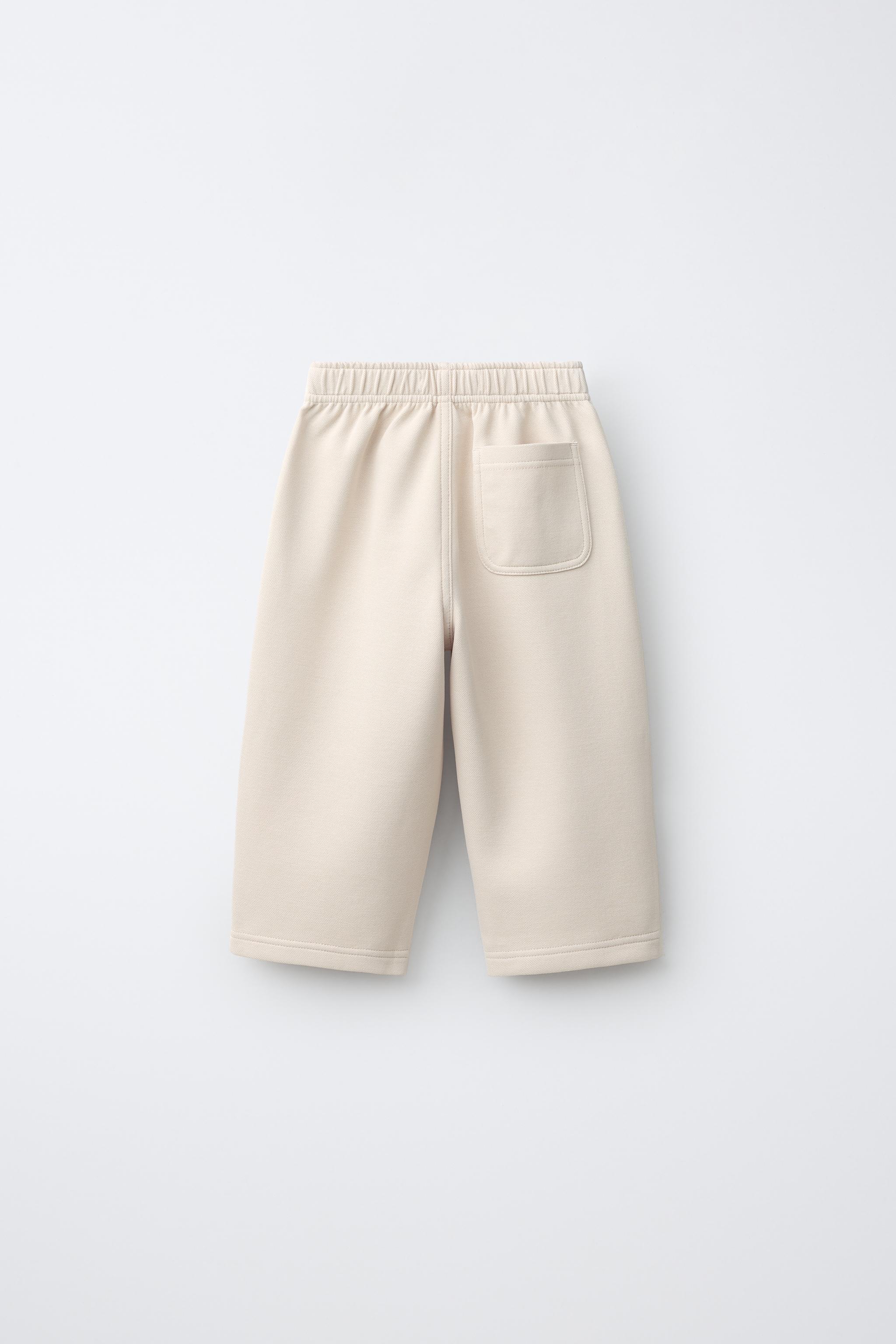 SOLID COMFORT TROUSERS — Light beige