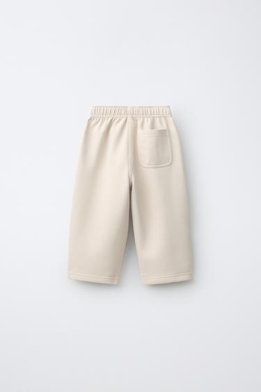 SOLID COMFORT PANTS — Light beige 2