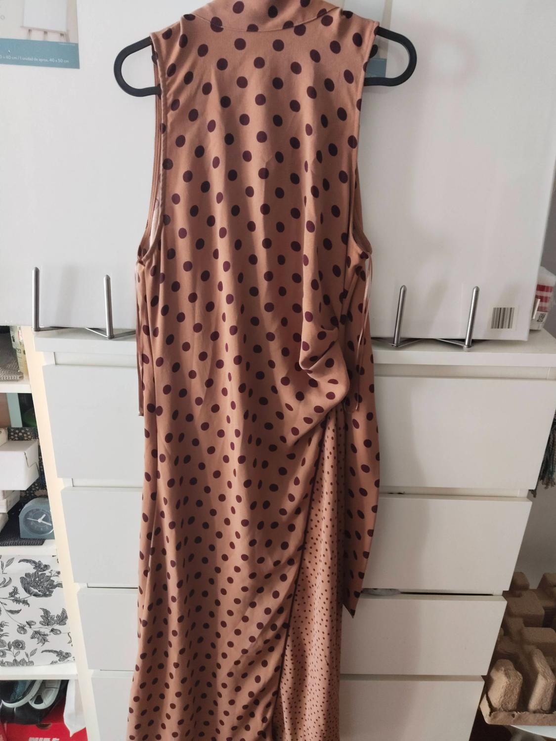 POLKA DOT MIDI DRESS WITH BOW - Image 2