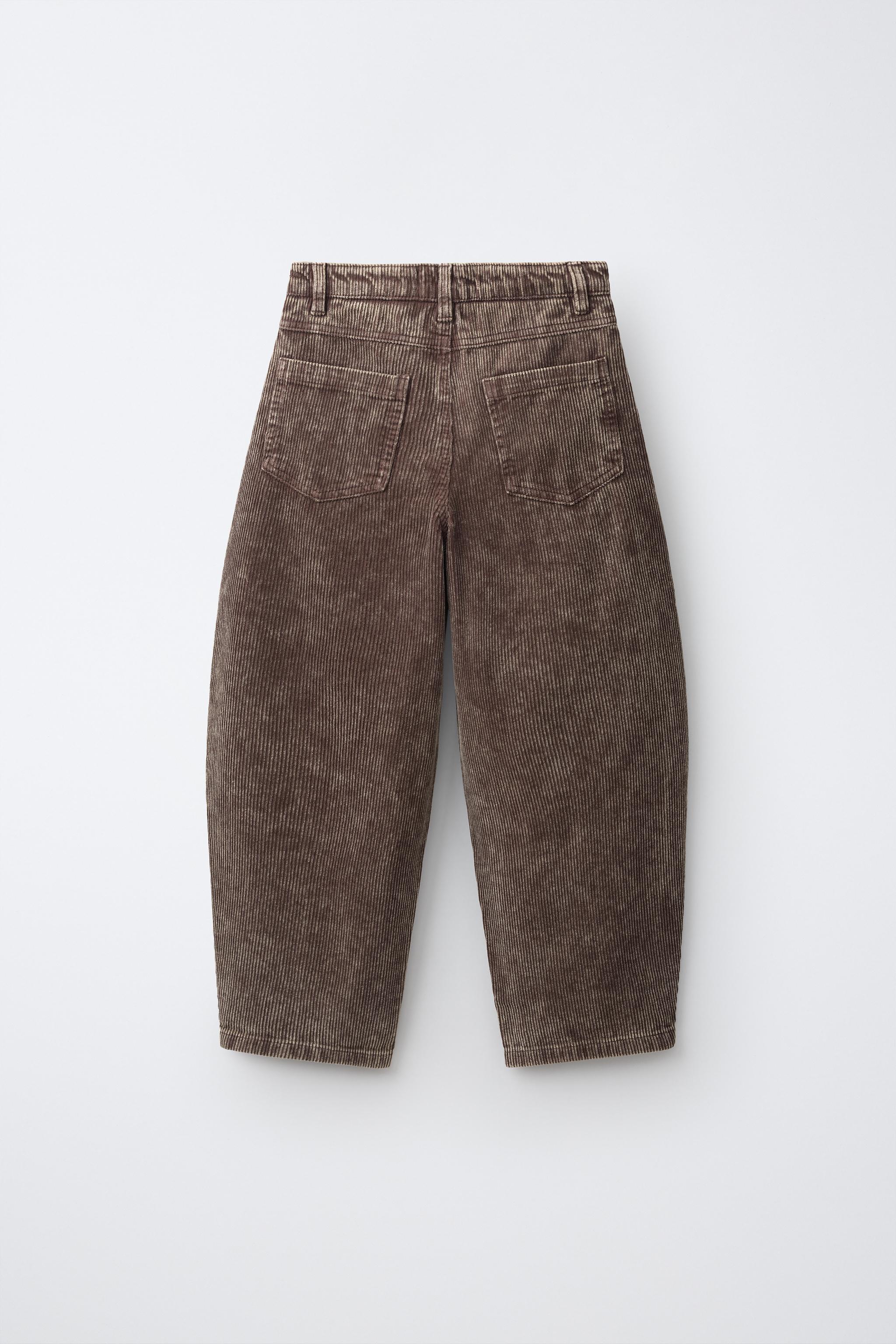 WASHED CORDUROY BALLOON PANTS