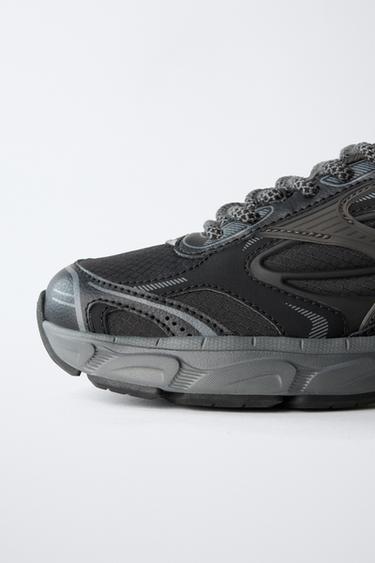 TENNIS DE SPORT MULTI-PIÈCES - Noir de Zara - Image 3