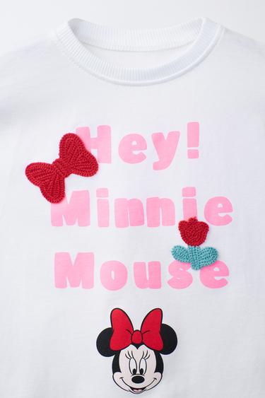 T-SHIRT NŒUDS POINTS CROCHET MINNIE MOUSE © DISNEY - Blanc de Zara - Image 2