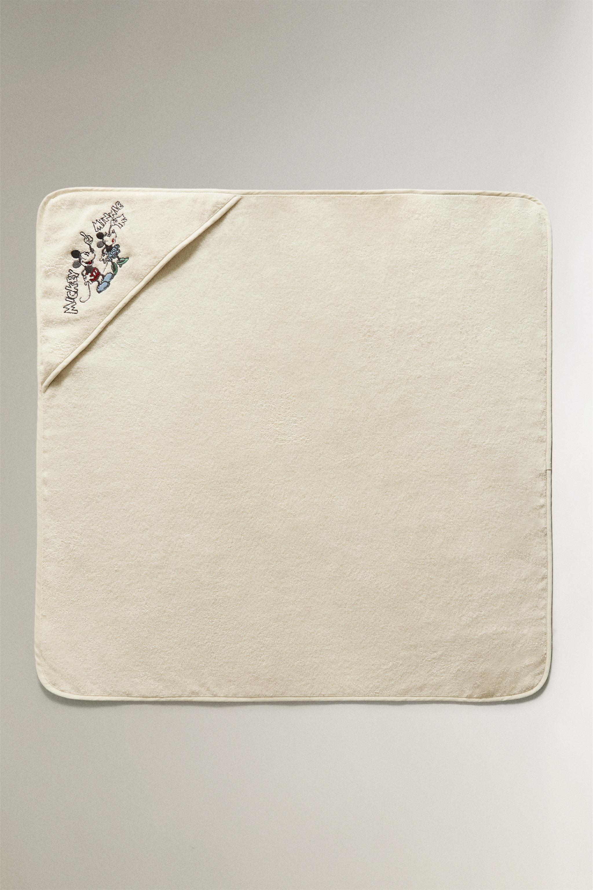 MICKEY & MINNIE ©DISNEY TERRYCLOTH HOODED BATH TOWEL