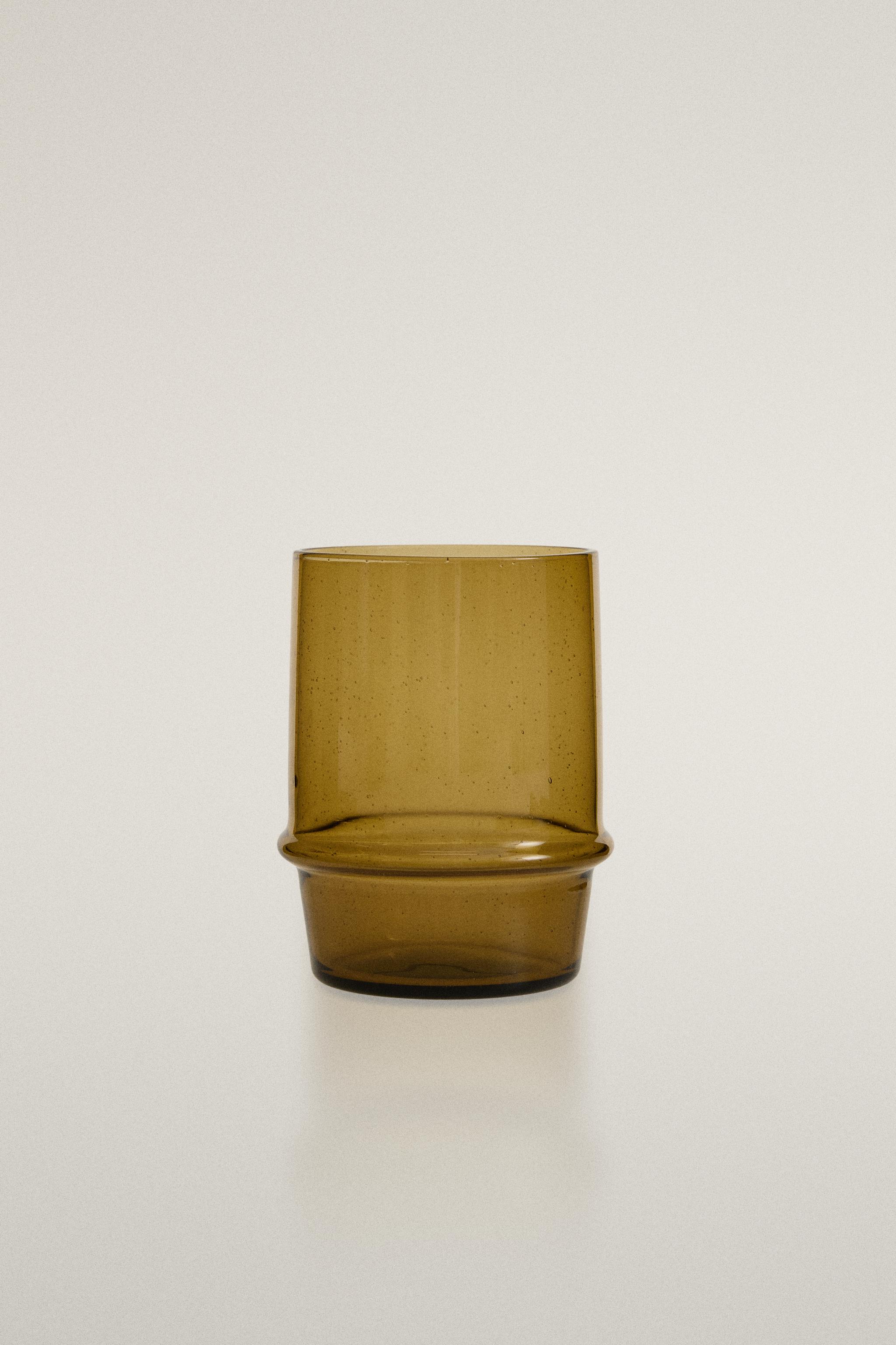 BUBBLE-EFFECT GLASS TUMBLER