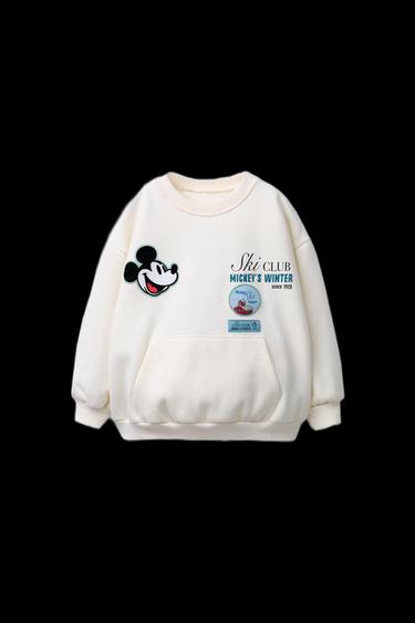 MICKEY MOUSE © DISNEY POCKET SWEATSHIRT - Ecru by Zara