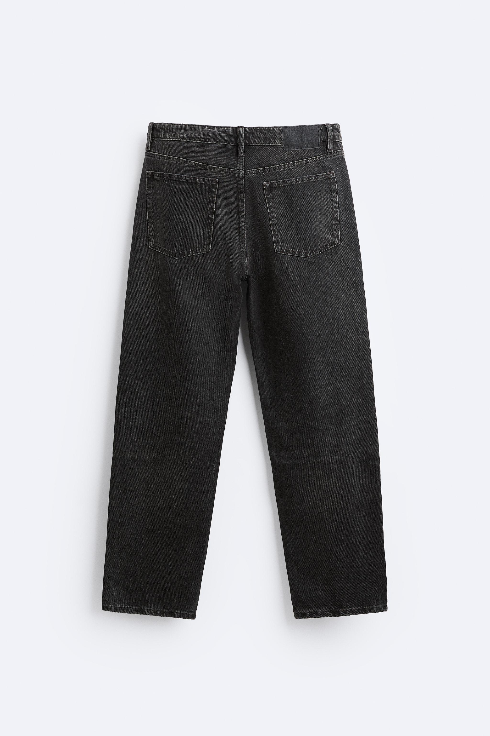 STRAIGHT FIT JEANS - Gray | ZARA United States
