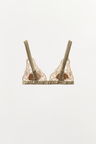 SOUTIEN-GORGE SATINÉ BRODÉ BIMATIÈRE - Vison de Zara - Image 5