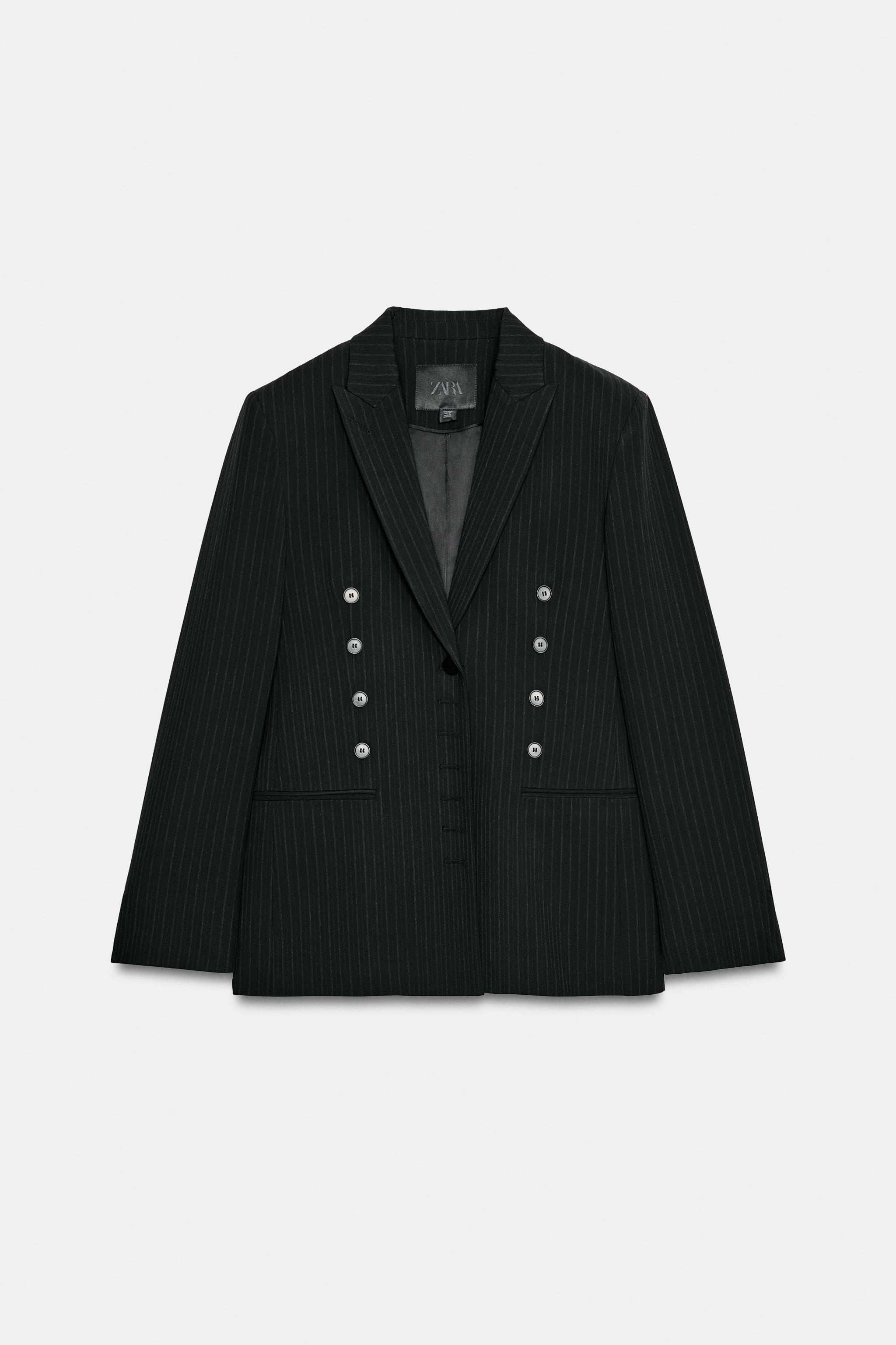 ZW COLLECTION ストライプ ブレザー - ブラック | ZARA Japan / 日本