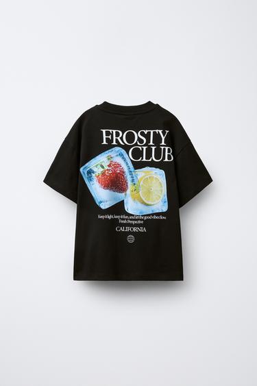 T-SHIRT MIT EIS-PRINT - Schwarz von Zara