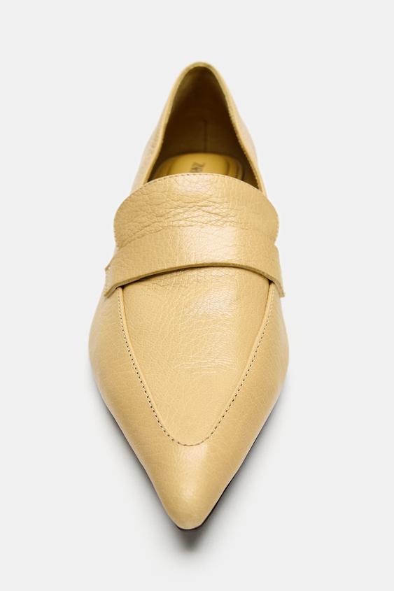 MOCASSIN TALONS CUIR - Marron foncé de Zara - Image 3