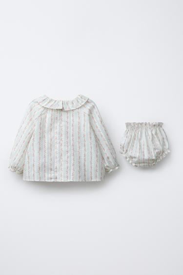 FLORAL SHIRT AND BLOOMERS SET - Multicoloured by Zara - Image 1