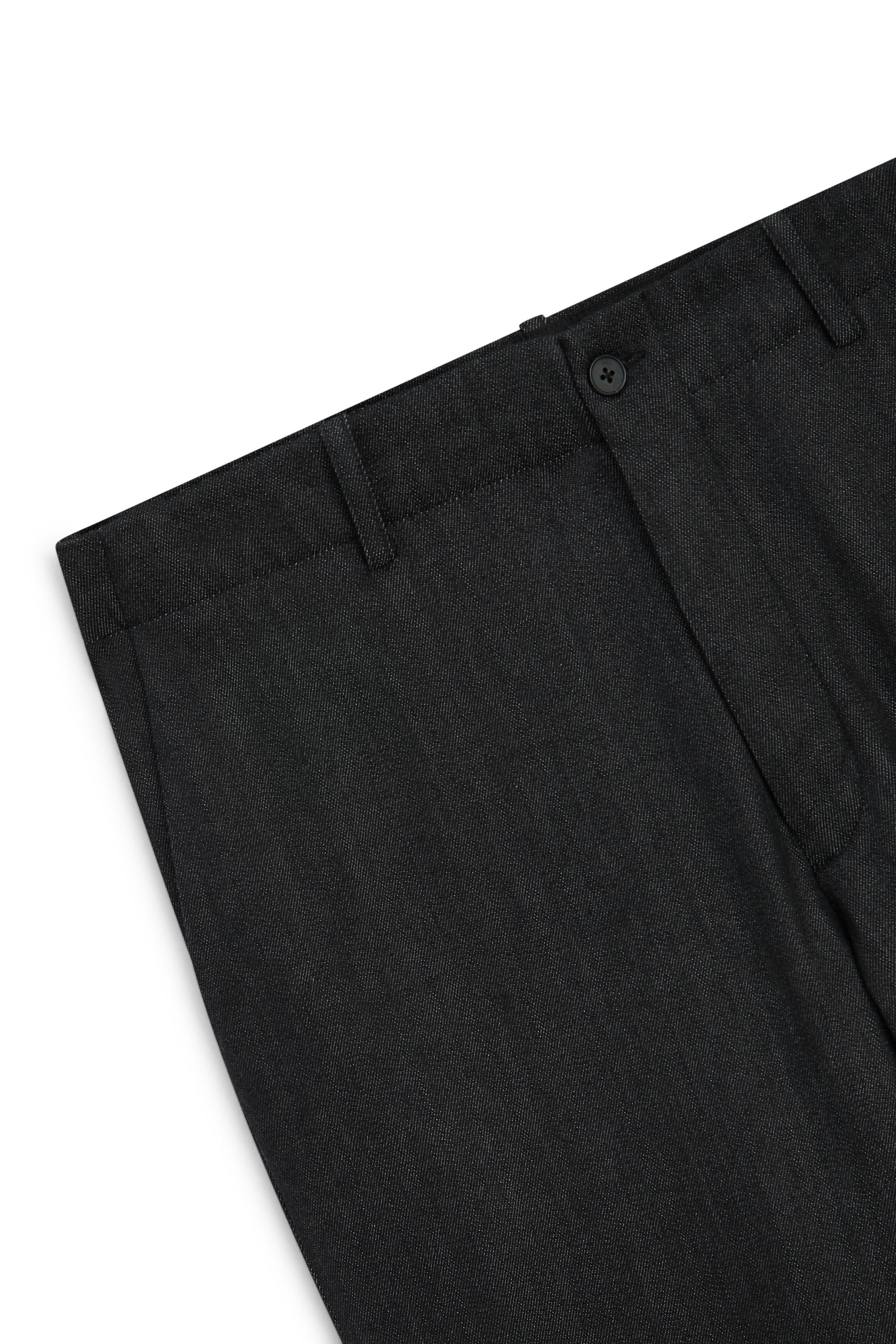Cotton blend denim-effect pants - LIMITED EDITION