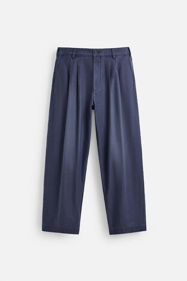 RELAXED-FIT-JEANS MIT ZIERFALTEN - Blau von Zara - Bild 0