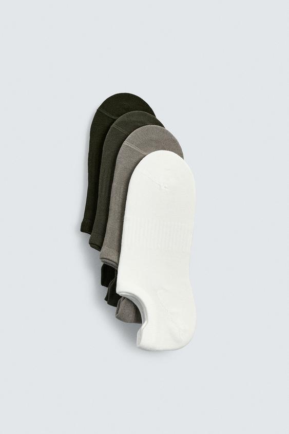 PACK OF 4 INVISIBLE SOCKS from Zara - $19.90