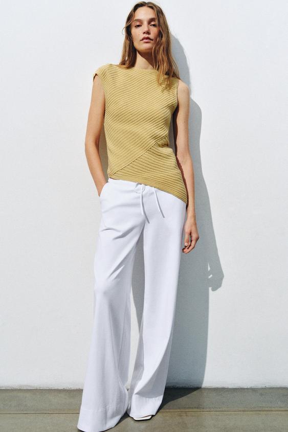 STRAIGHT LEG COTTON PANTS from Zara - $39.90