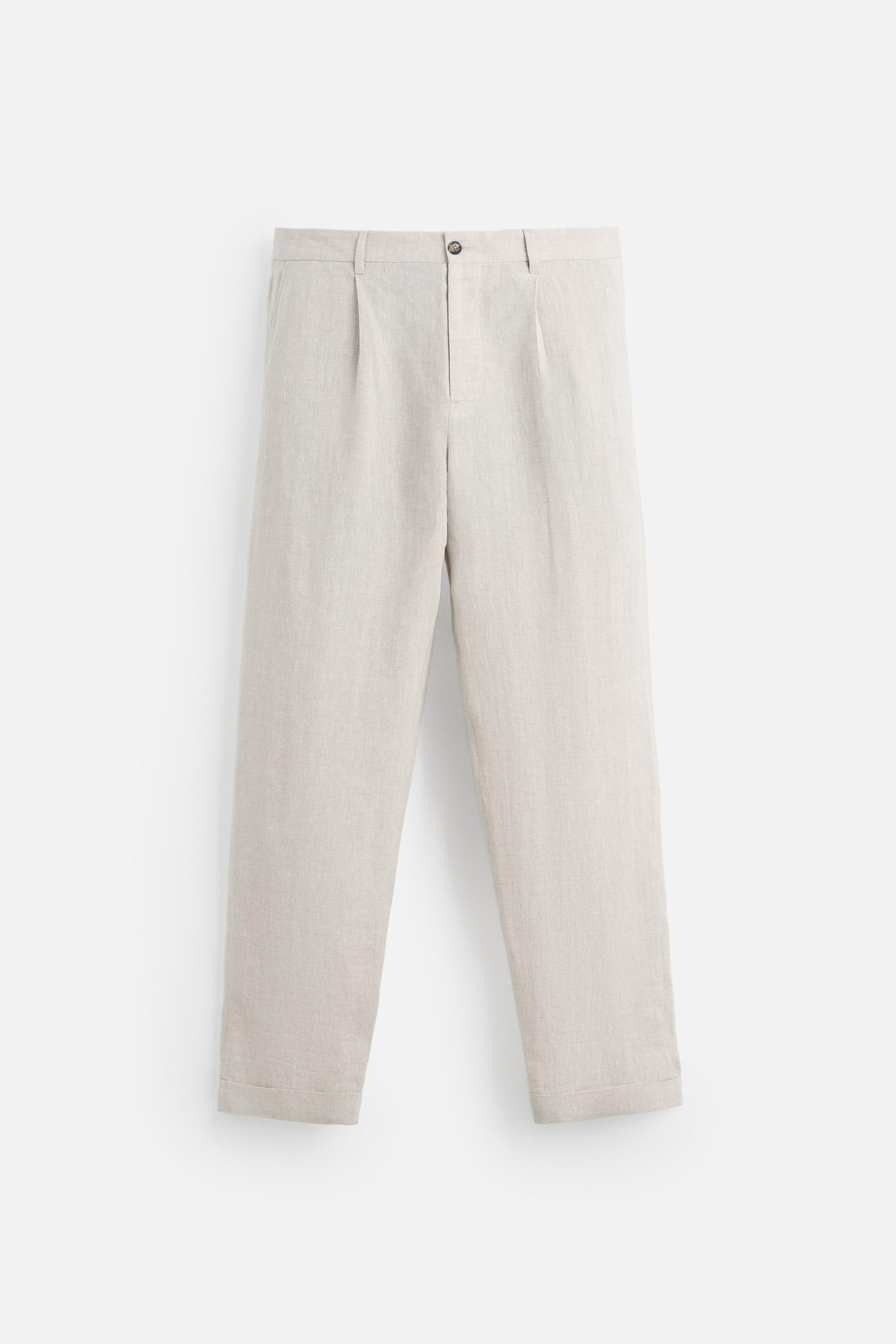 PANTALON DE COSTUME 100 % LIN