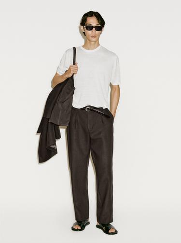 Camiseta punto con seda - Limited edition - Blanco de Zara - Imagen 0