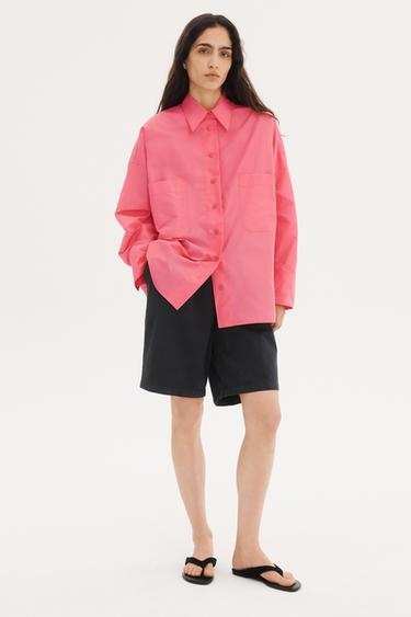 CAMISA BOLSILLOS - THE ITEM ZARA WOMAN - Rosa de Zara