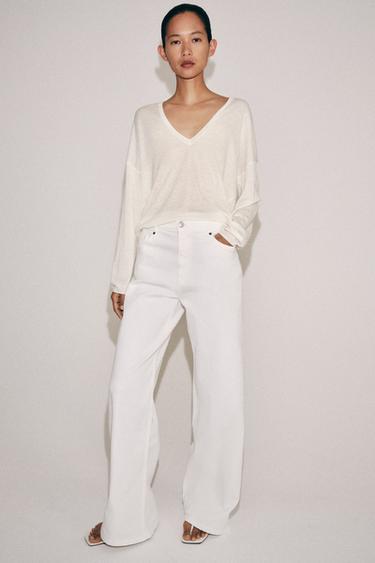 JEAN ZW COLLECTION LARGE TAILLE HAUTE - Blanc de Zara - Image 3