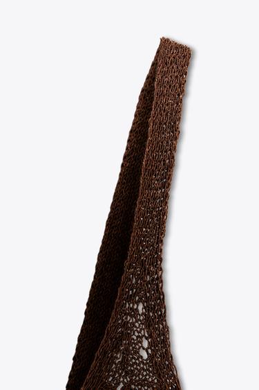 STRUCTURED KNIT MINI DRESS - Brown by Zara - Image 7