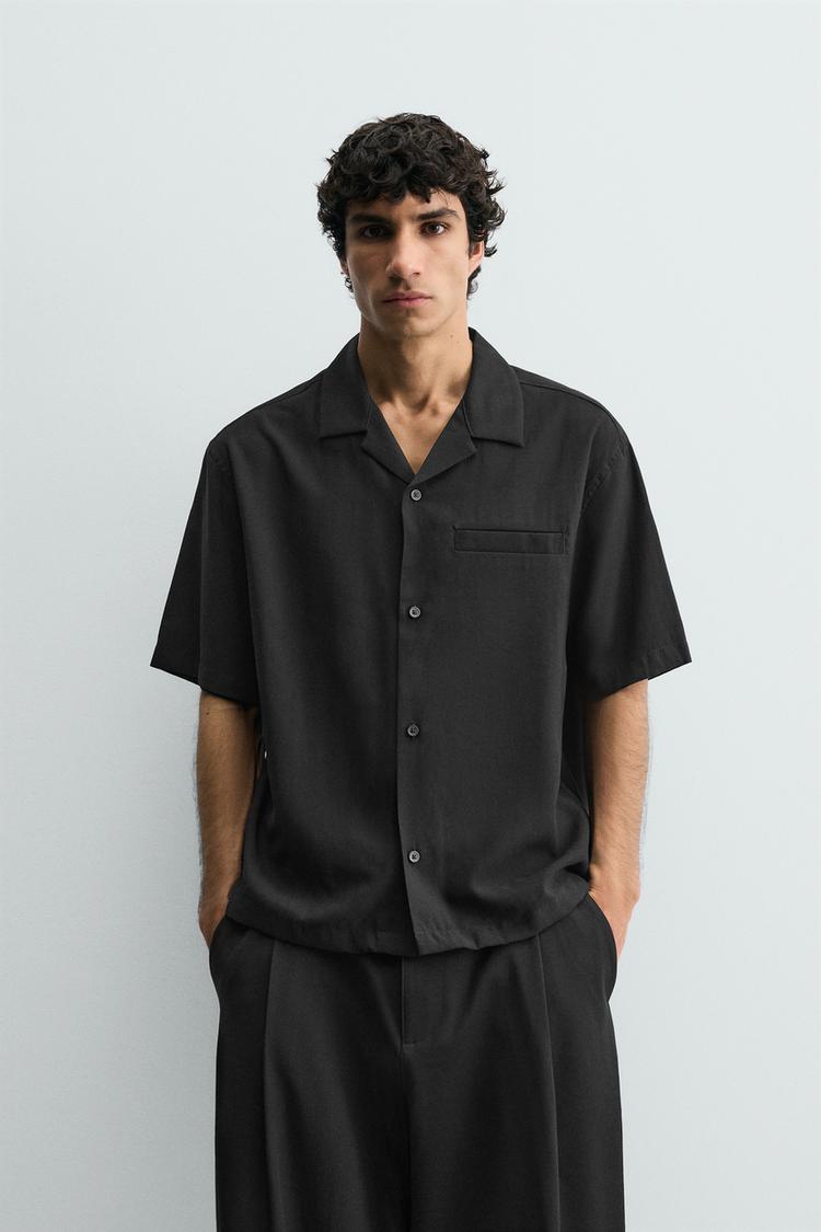 ZARA RELAXED FIT FLOWING SHIRT