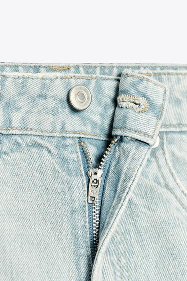 SHORT MINI EN JEAN TRF TAILLE NORMALE - Bleu ciel de Zara - Image 6