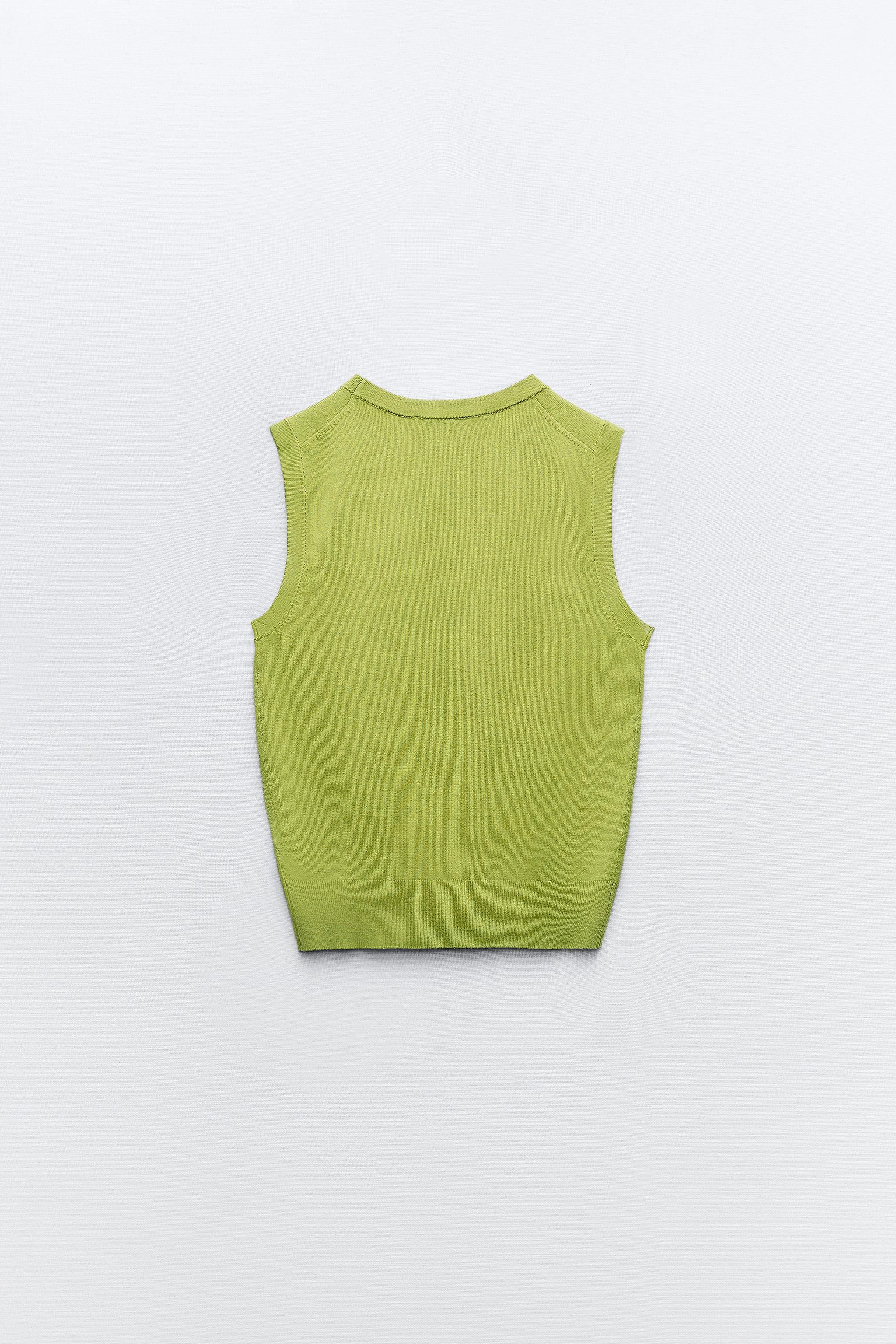 Zara knit sales tank top