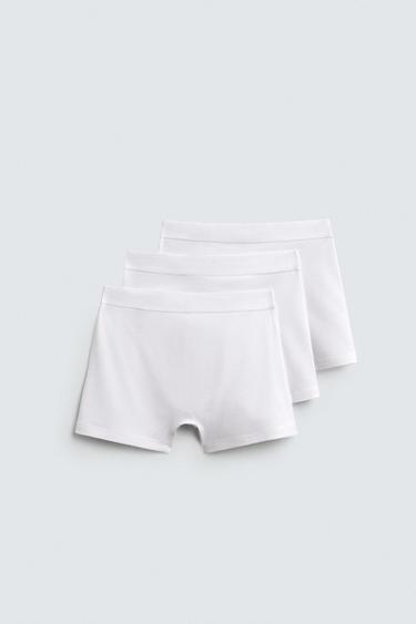 BASIC 3-PACK OF BOXERS - White by Zara - Image 1